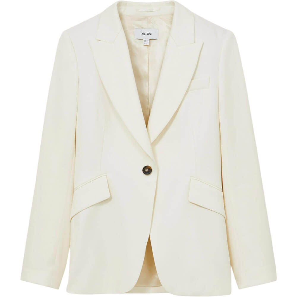 REISS MILLIE Single Breasted Peak Lapel Tailored Blazer